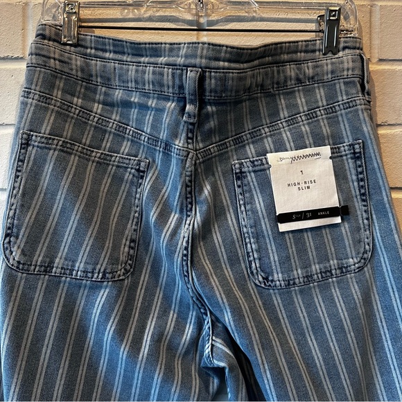 NWT Pilcro striped high rise slim jeans - Picture 5 of 11